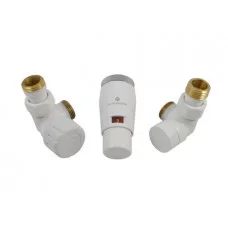 Комплект термостатический Schlosser Elegant Mini осевой GZ 1/2 x M22x15 белый (М30х15) 603400045