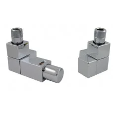 Комплект термостатичний Schlosser Square осьовий GZ 1/2 x GW 1/2 хром 605800048