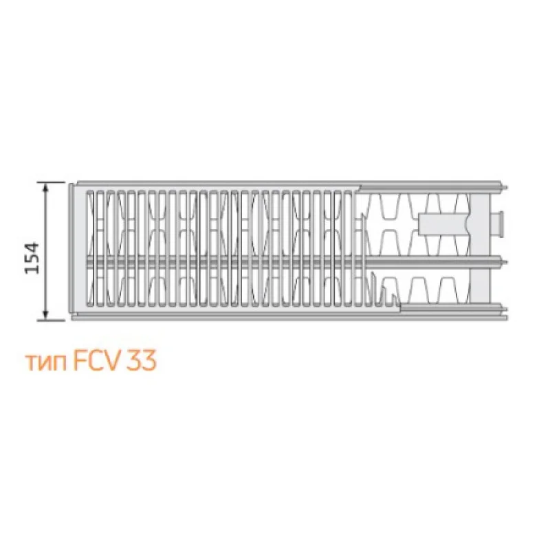 Стальной радиатор Purmo Plan Ventil Compact 33 тип 600х800 мм