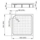 Душевой поддон RADAWAY Rodos C Compac 800х800х165 4K88155-04