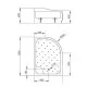 Душовий піддон RADAWAY Korfu E 1000х800х485 4E81400-03R