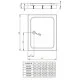 Душевой поддон RADAWAY Laros D Compact 1000х800х170 SLD81017-01