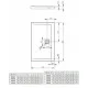 Душовий піддон RADAWAY Argos D 1100х900х55 4AD911-01