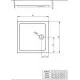 Душевой поддон RADAWAY Doros Plus C 900х900х40 SDRPC9090-01
