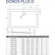 Душевой поддон RADAWAY Doros Plus D 900х800х40 SDRPD9080-01