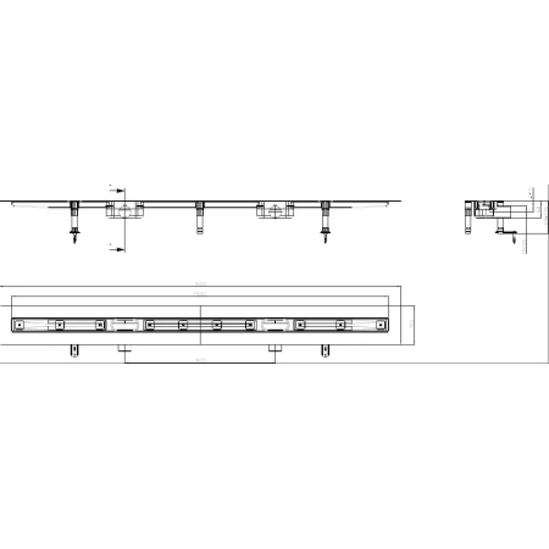 Душевой лоток HL50FU.0/160