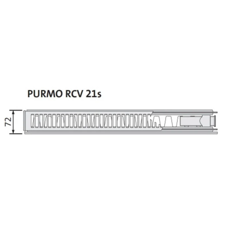 Стальной радиатор Purmo Ramo Ventil Compact  21 тип 900х800 мм