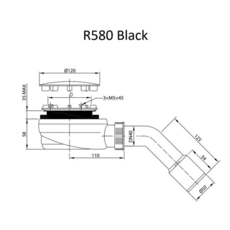Сифон для душового піддону Radaway R580B