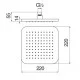 Верхній душ Nobili 220x220 мм AD139/79CR