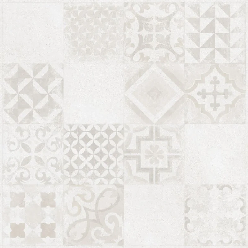 Плитка керамическая Rako BETONICO WHITE-GREY 598x598x10 мм DAK63795