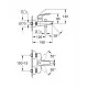 Смеситель для ванны Grohe Eurosmart 33300003