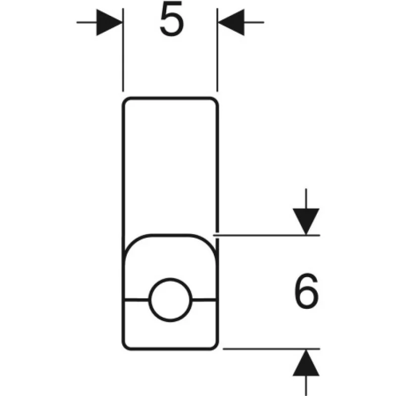 Колено настенное Geberit Mepla 16-3/8 L=3.6см 611.273.00.5