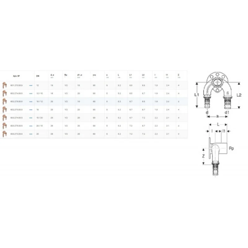 Колено настенное проходное Geberit Mepla 26-1/2-26 L=7.2см 603.273.00.5