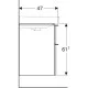 Тумба под умывальник Geberit Smyle Square 900х480 500.354.JK.1