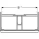 Тумба под умывальник Geberit Smyle Square 900х480 500.354.JK.1