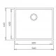Кухонная мойка Teka Square 500х400 115230023
