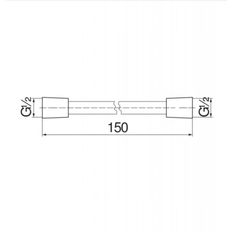 Душовий шланг Nobili 1500 мм AD135/43CR