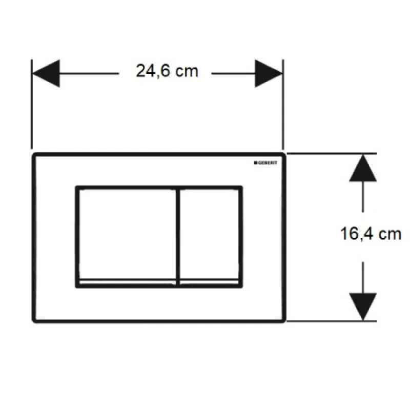 Клавиша смыва Geberit Delta 30 115.137.21.1
