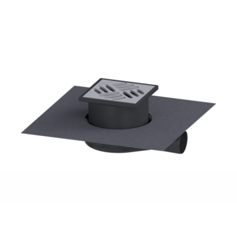 Трап Kessel горизонтальный Ultraflat54 DN50 с решеткой 120х120 44750.20