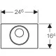 Клавіша змиву Geberit Sigma 10 115.890.SN.6