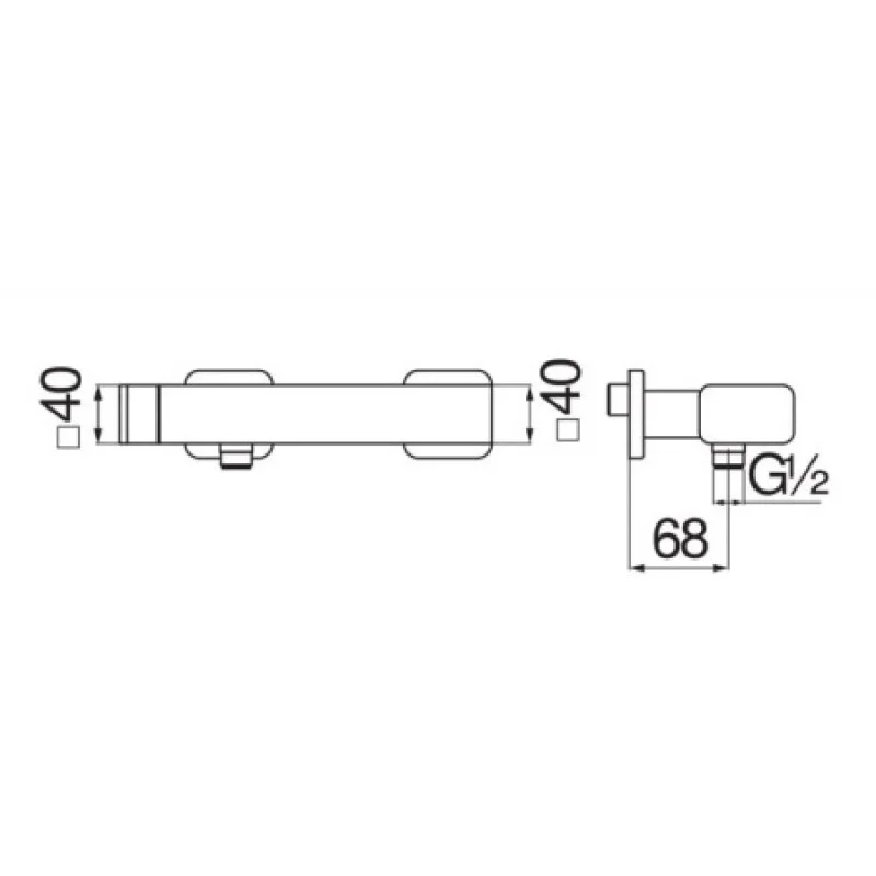 Змішувач для душу Nobili Loop LP90130CR