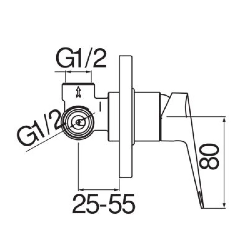 Змішувач для душу Nobili Blues BS101108CR