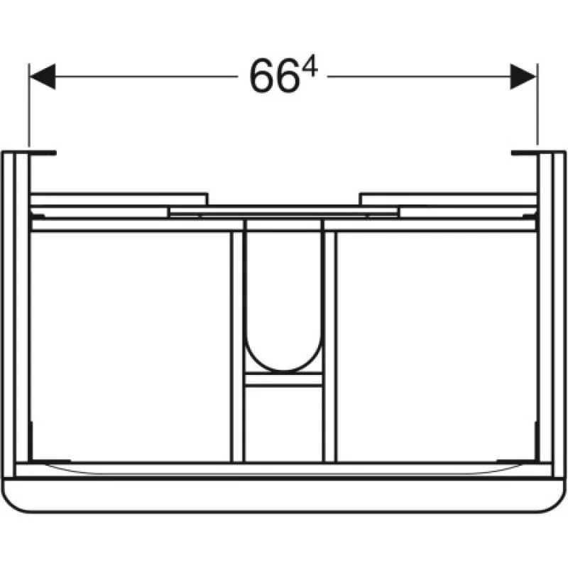 Тумба під умивальник Geberit Smyle Square 750х480 500.353.JR.1