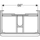 Тумба під умивальник Geberit Smyle Square 750х480 500.353.JR.1