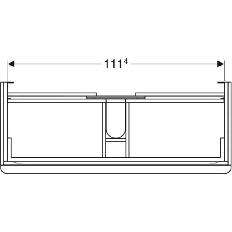 Тумба под умывальник Geberit Smyle Square 1200х480 500.355.JL.1