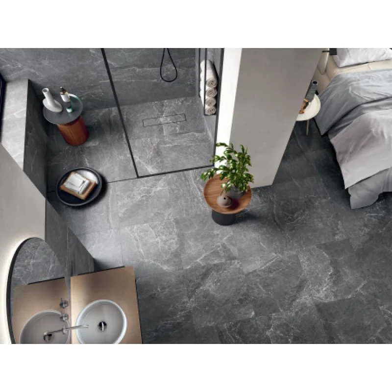 Плитка керамогранітна Blustyle Advantage Graphite 900x1800х9мм гладка/лапатована BGEADL1