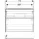 Тумба під умивальник Geberit iCon 750х480 502.304.01.2