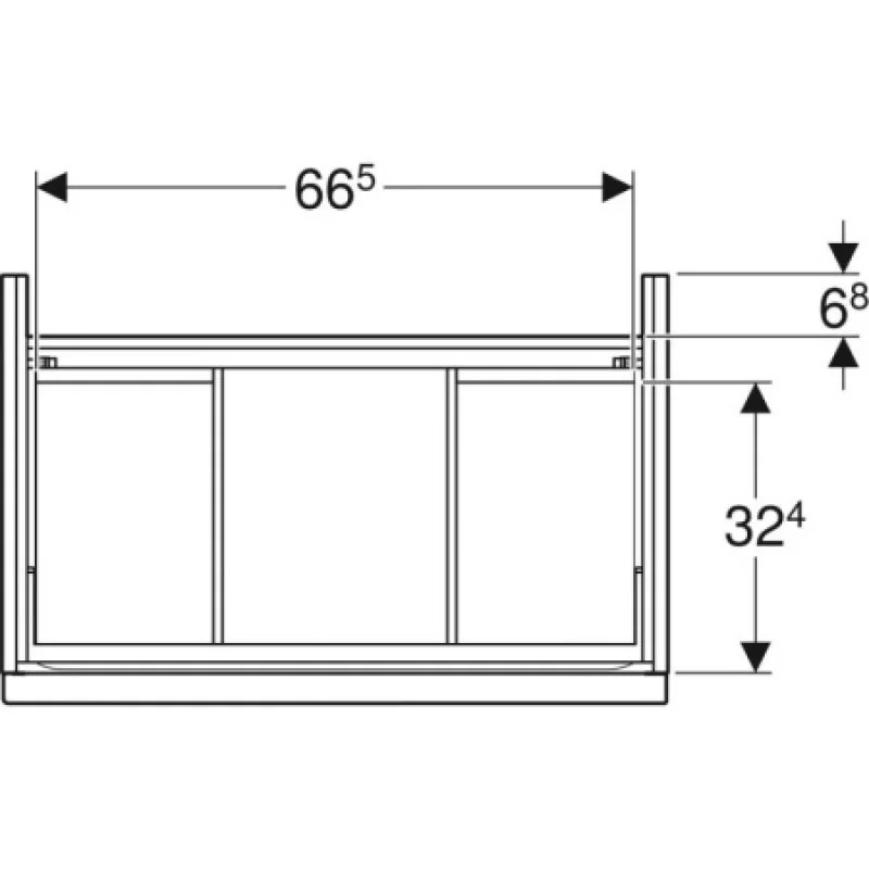 Тумба під умивальник Geberit iCon 750х480 502.304.01.2