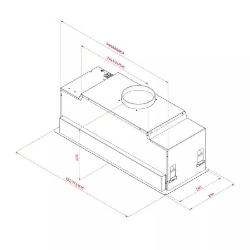 Вытяжка кухонная Teka GFL 57760 EOS IX 113100007