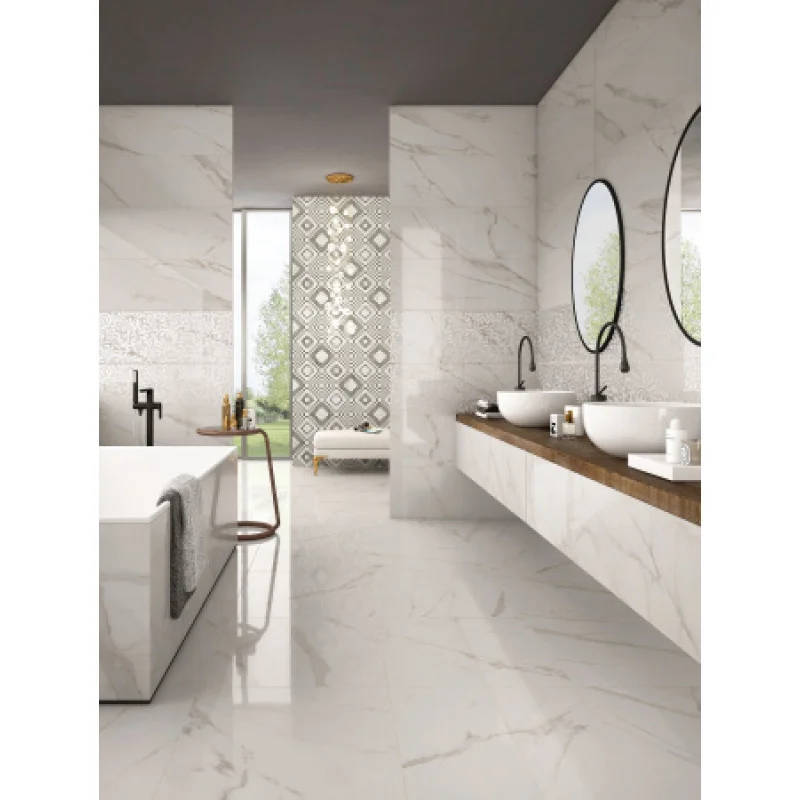 Плитка керамогранитная Panaria Trilogy Zero3 Calacatta white 1000X1000Х5.5мм гладкая/глянцевая PZ8TYX0
