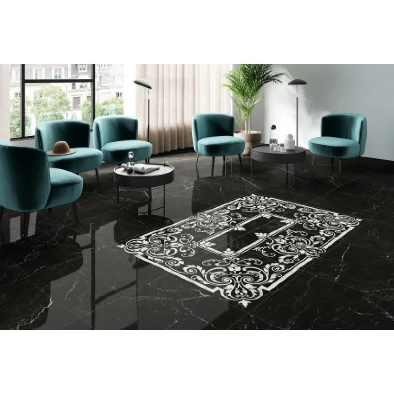 Плитка керамогранітна Panaria Eternity Marquina black 600X600Х9.5мм гладка/глянсова PGWEN35