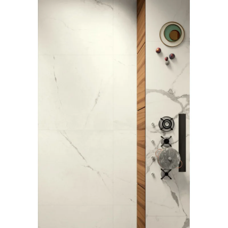 Плитка керамогранитная Cottodeste Vanity Bianco Luce 600x1200х6,5мм Kerlite гладкая/матовая touch EKXVA00