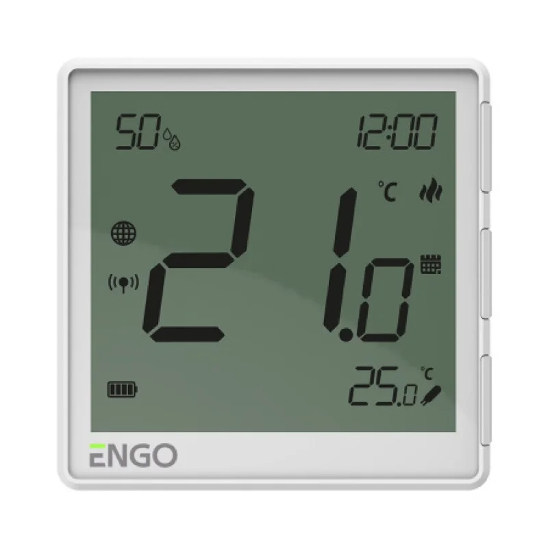 Інтернет-термостат накладний Engo ZigBee 3.0.EONEBATW 932342633