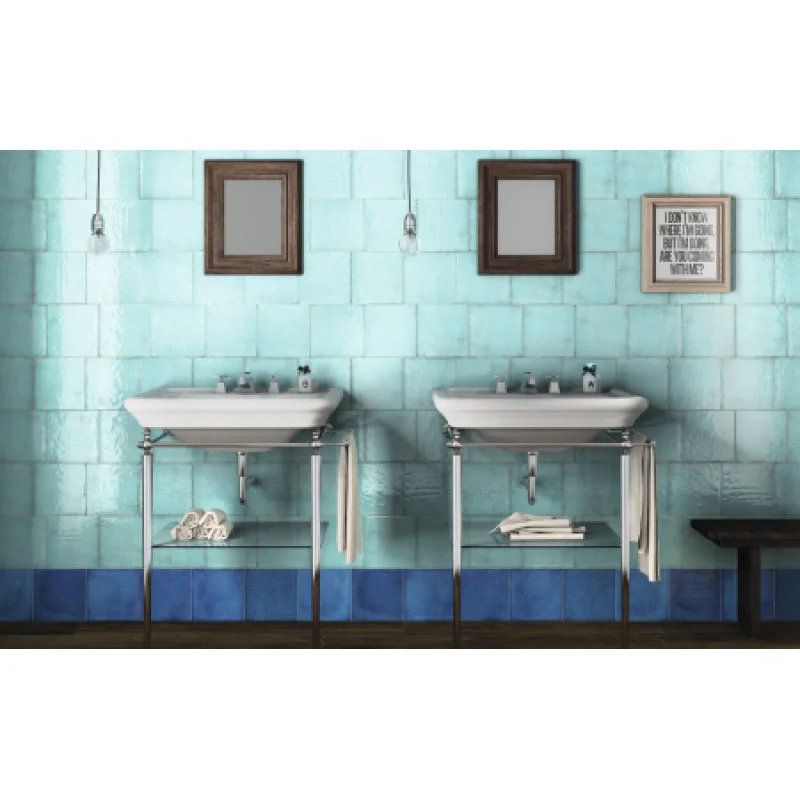 Плитка Iris Ceramica Maiolica Acquamarina 200x200х7,5мм структурная/глянцевая, для стены 563207