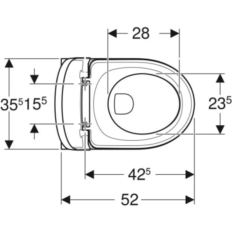 Унітаз підвісний Geberit Modo Rimfree + кришка 502.939.00.1