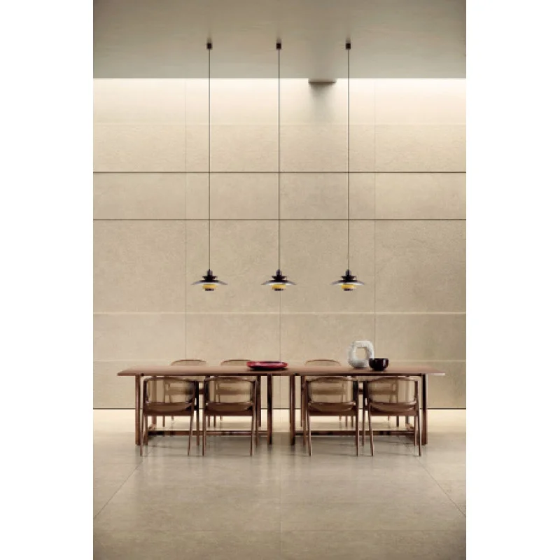 Плитка керамогранитная Cottodeste Pura Ivory 1200x600х6,5мм Kerlite, гладкая/матовая Chiseled EKXPU60