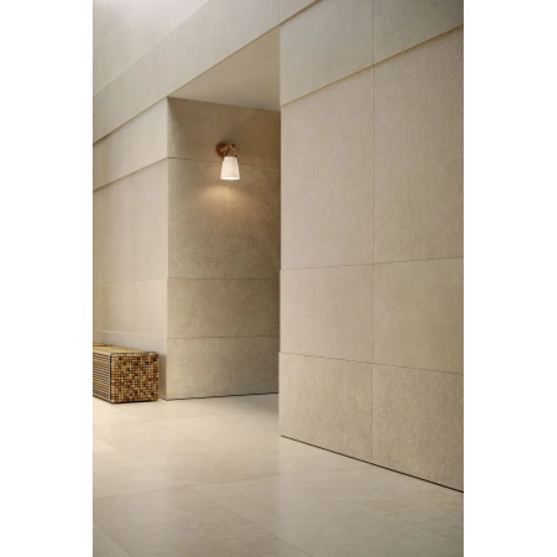 Плитка керамогранитная Cottodeste Pura Ivory 1200x600х6,5мм Kerlite, гладкая/матовая Chiseled EKXPU60