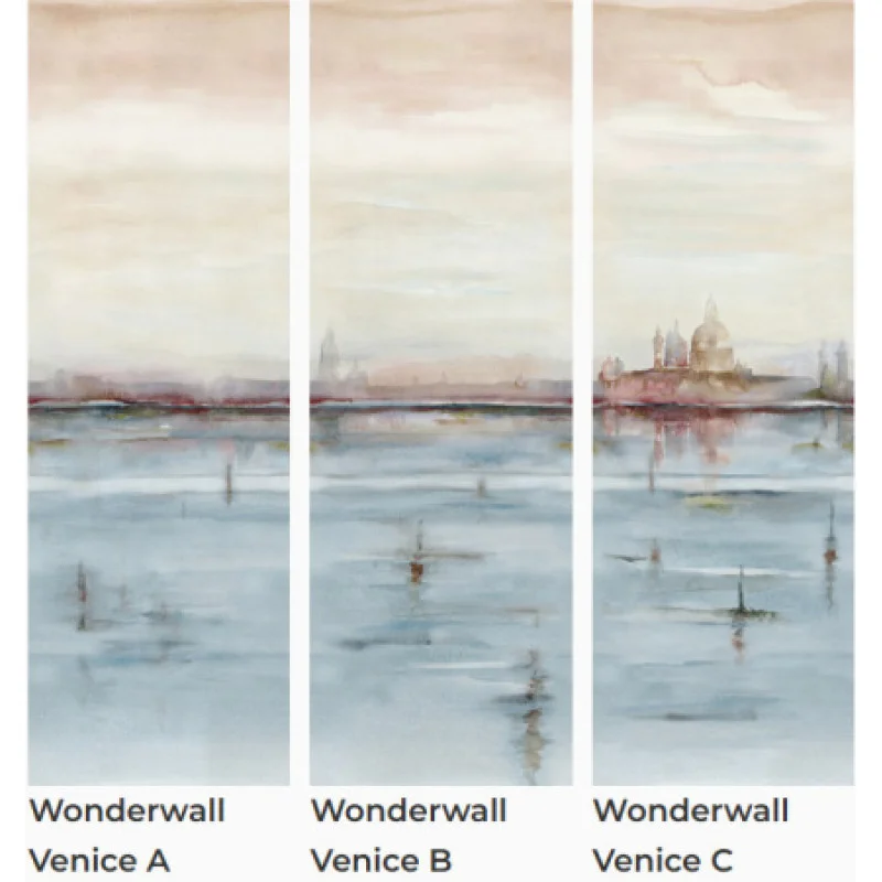 Плитка керамогранитная Cottodeste Wonderwall декор Venice C 1000x3000х3,5мм Kerlite, гладкая/матовая EG7WP62
