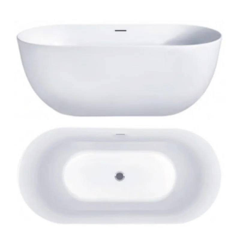 Ванна акрилова Hatria Vasche BT 01 170x78x60 см білий/Avorio 12Y7AX25