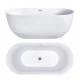 Ванна акриловая Hatria Vasche BT 01 170x78x60 см белый/Cenere 45Y7AX25