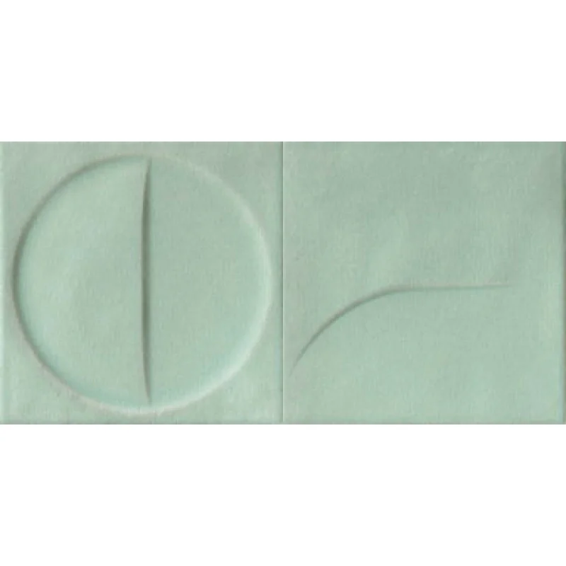 Плитка Iris Ceramica Bottega dʻarte, декор Motivi Turchese 150x150х10мм структурна/матова, для стіни 511019