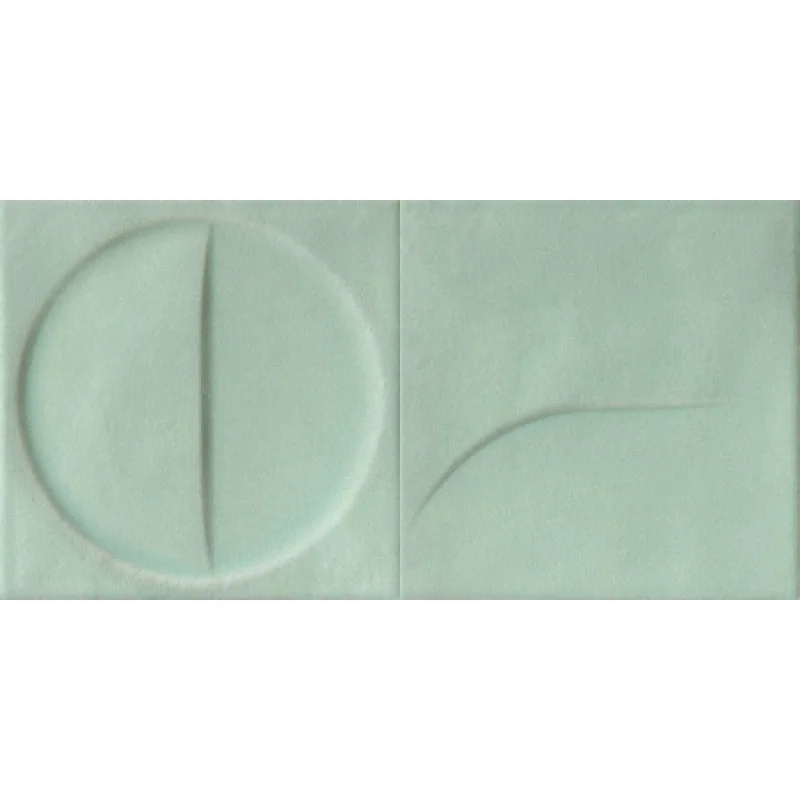 Плитка Iris Ceramica Bottega dʻarte, декор Motivi Turchese 150x150х10мм структурна/матова, для стіни 511019
