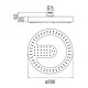 Верхний душ Nobili Sole 290 мм AD139/138CR