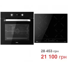 Комплект бытовой техники Teka (духовой шкаф Easy HCB 6535 черный + варочная поверхность Easy IBC 64100 S)