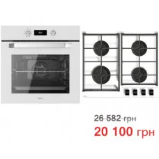 Комплект бытовой техники Teka (духовой шкаф Easy HCB 6535 белый + варочная поверхность GBC 64100 KBN BK белая)