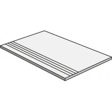 Плитка керамогранитная, ступень Blustyle Advantage Silver 300x600х9мм шероховатая/матовая BGDAD35